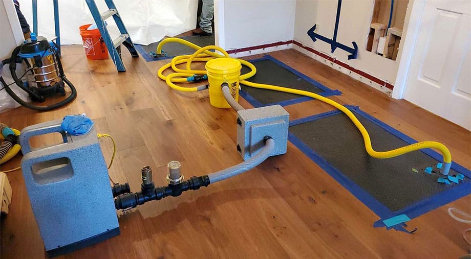 Emergency Water/Moisture Removal from Floors
