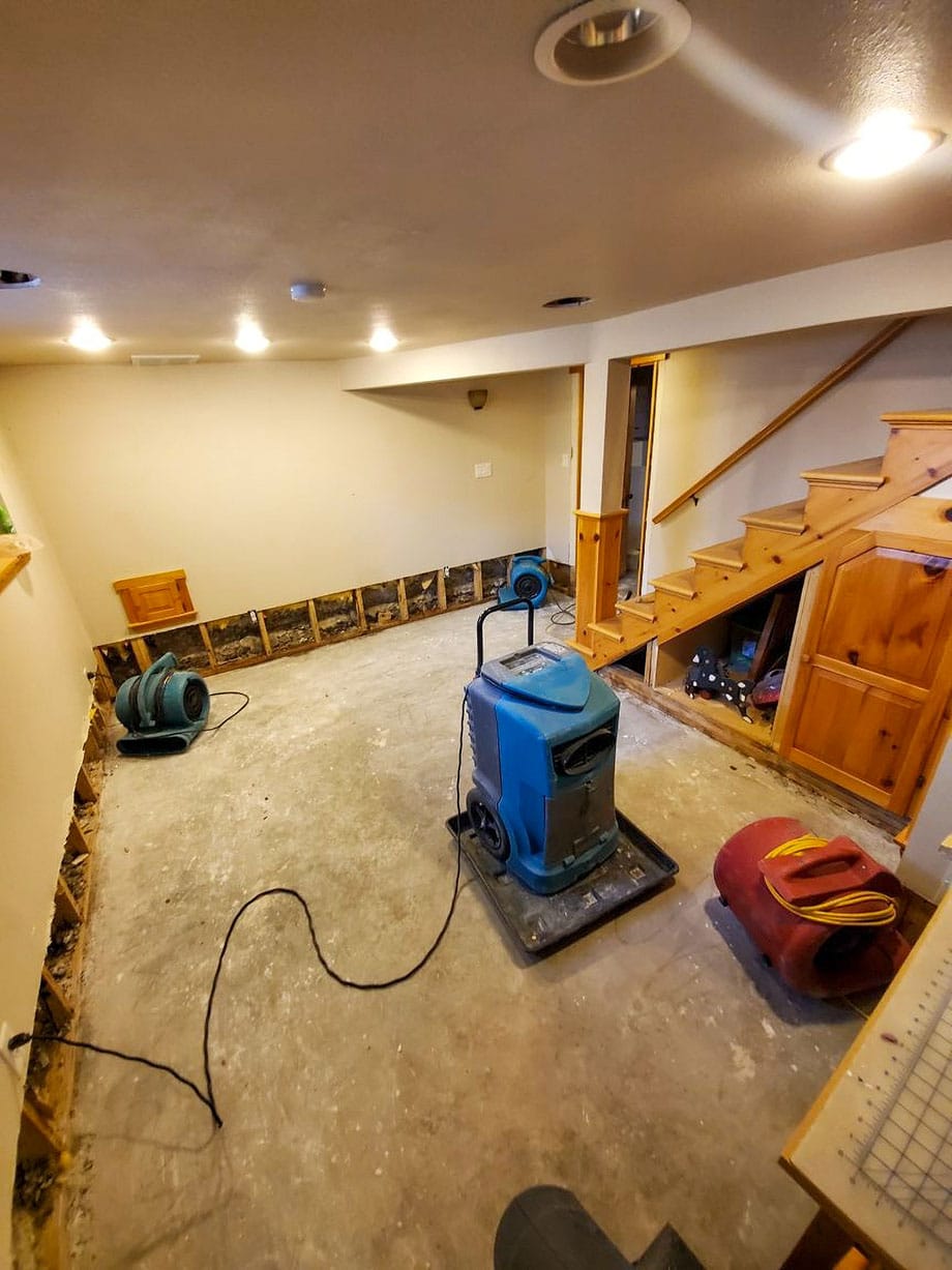 Water Removal and Damage Restoration in California Home